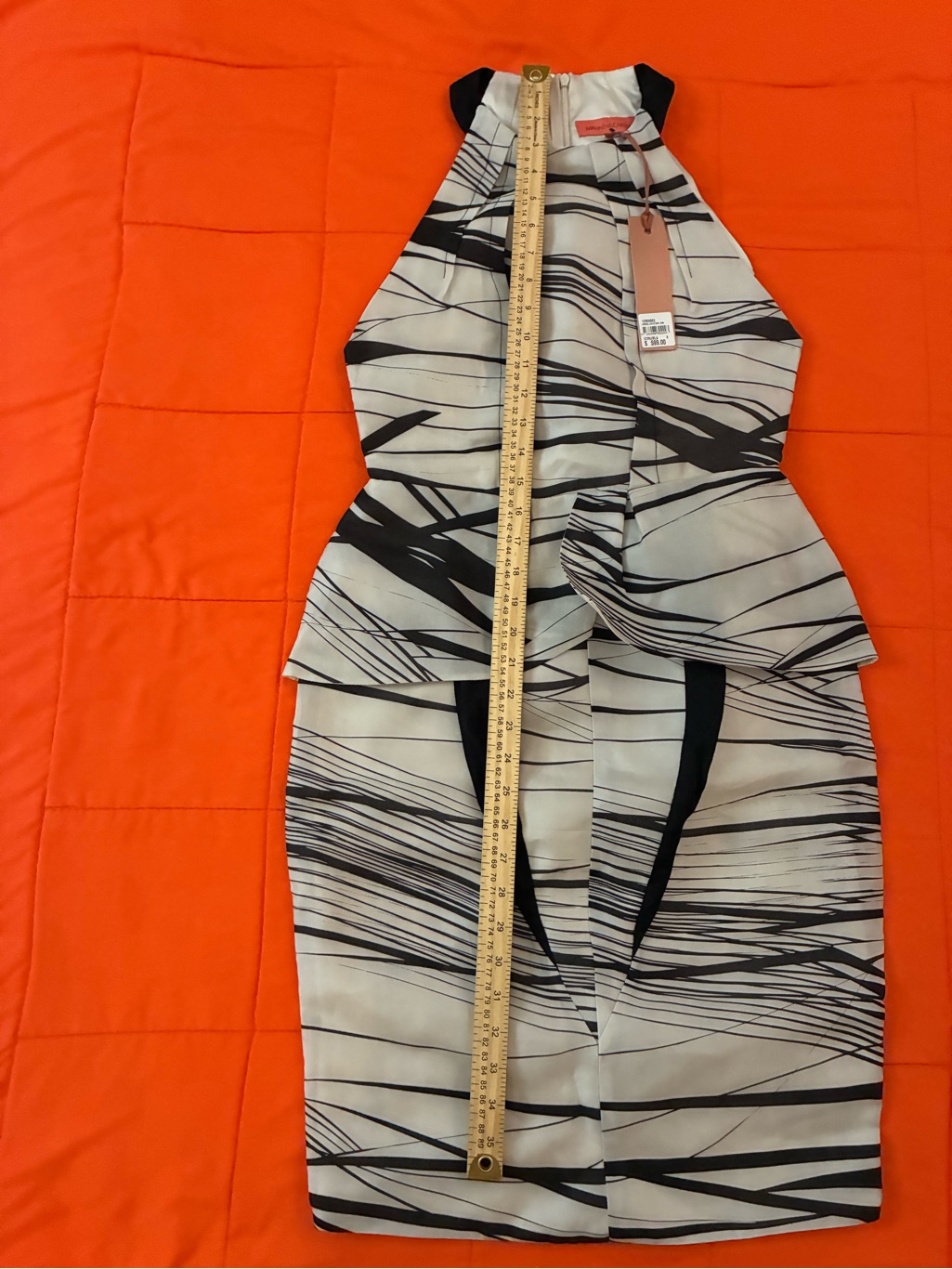Manning Cartell Dress Womens 8 Irregular Stripe Silk Organdy Dress — image 4 of 7